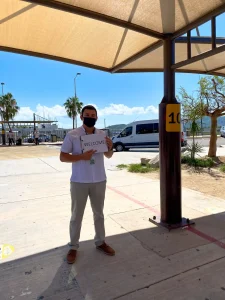 Dakris Tours driver waiting at Umbrella 10